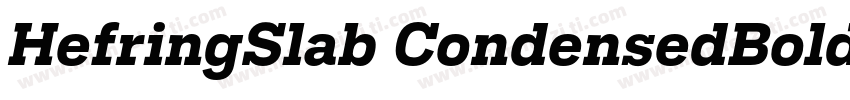 HefringSlab CondensedBold字体转换